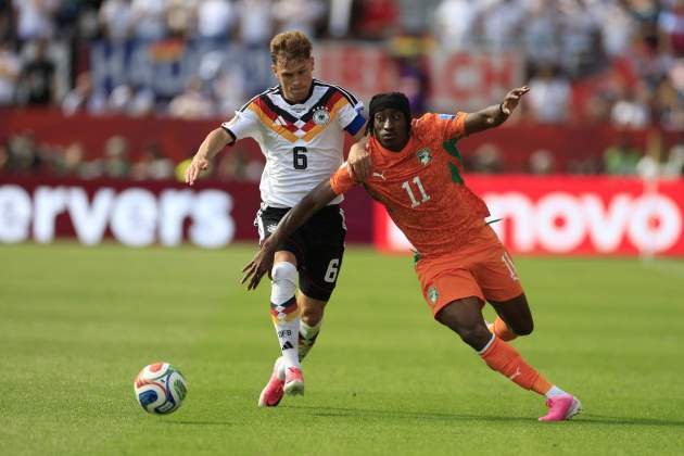 Yan Diomande, durant un partit del Mundial / Foto: EFE
