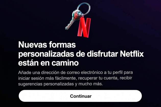 Netflix asociará cada perfil de una cuenta con un correo independiente