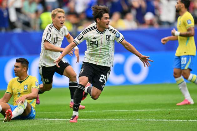 Sano celebra un gol contra el Brasil al Mundial / Foto: EFE