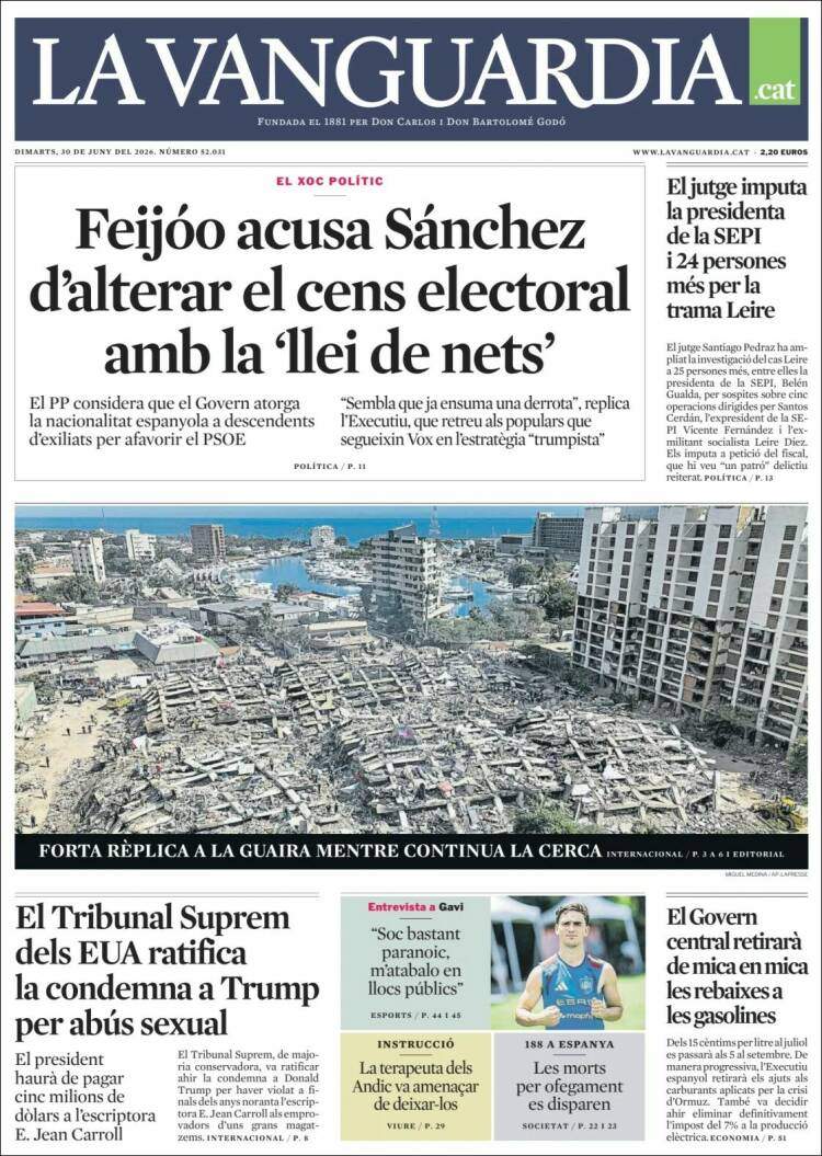 'La Vanguardia', 30 de juny de 2026