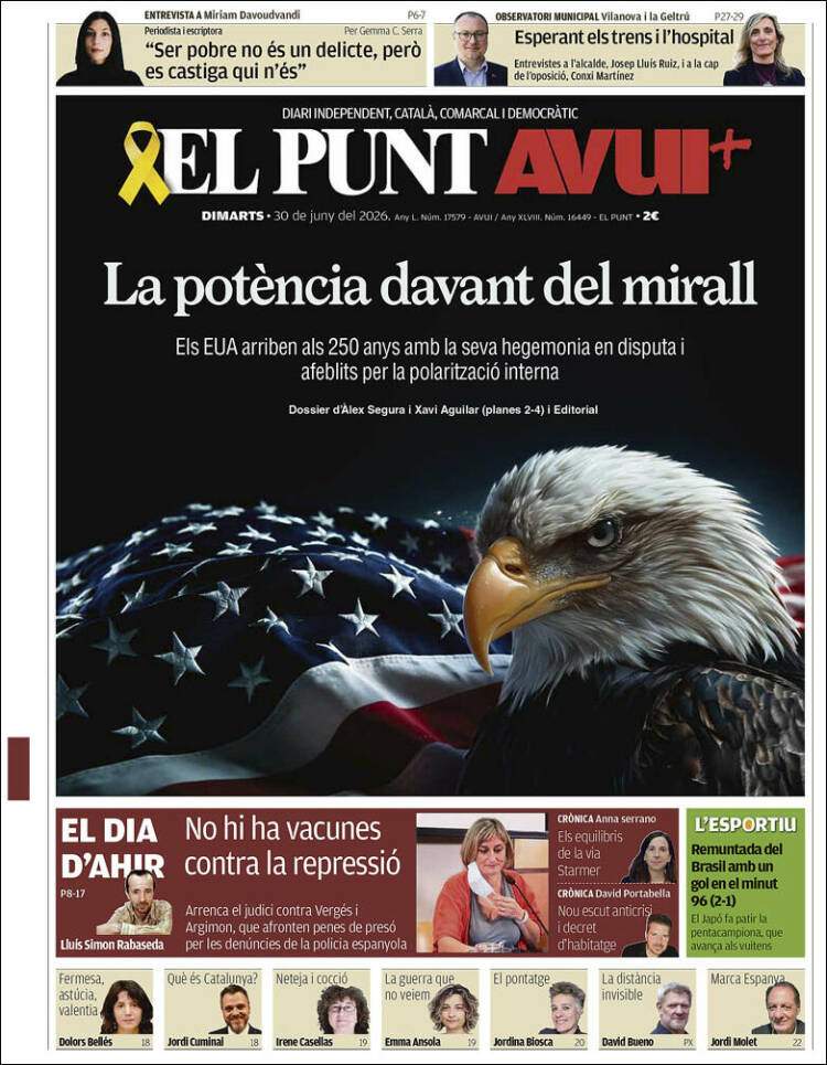 'El Punt Avui', 30 de juny de 2026