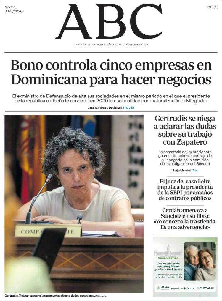 'ABC', 30 de juny de 2026
