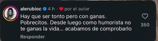 La resposta d'Alejandra Rubio / Instagram La resposta d'Alejandra Rubio / Instagram