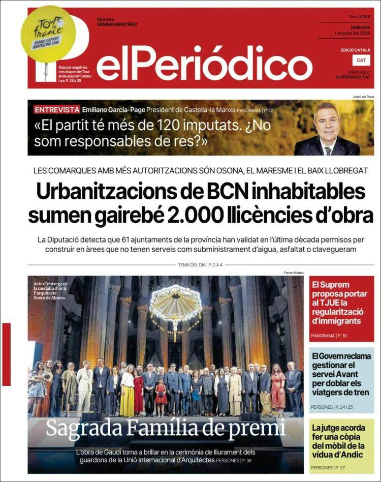 'El Periodico', 1 de juliol de 2026 'El Periodico', 1 de juliol de 2026