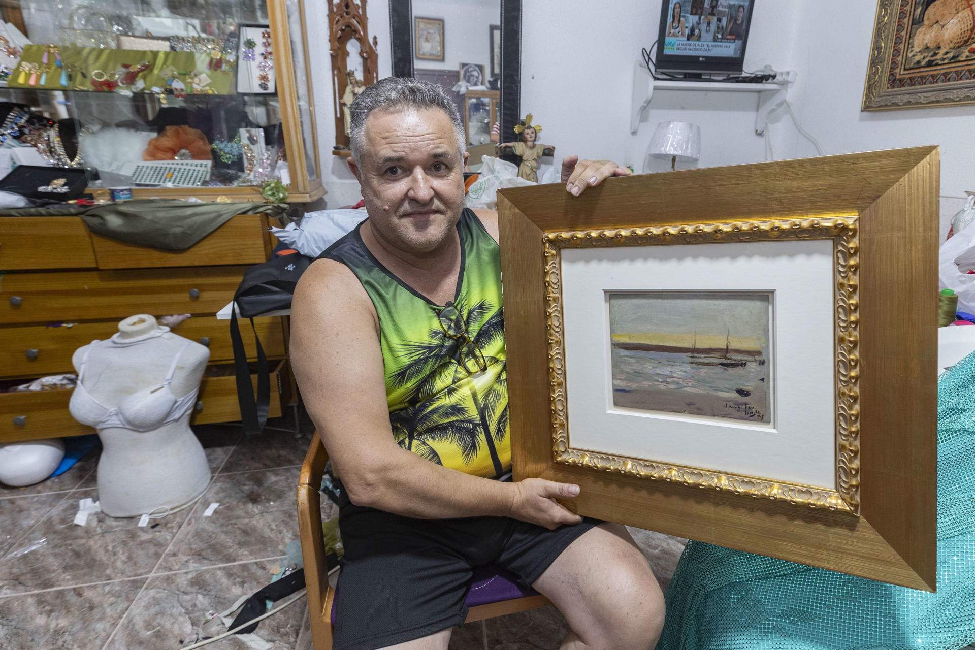 Se olvida un Sorolla en la calle en Sevilla y lo acaban encontrando en Murcia: "Me gustaba el marco"