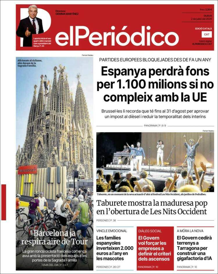 'El Periódico', 2 de juliol de 2026