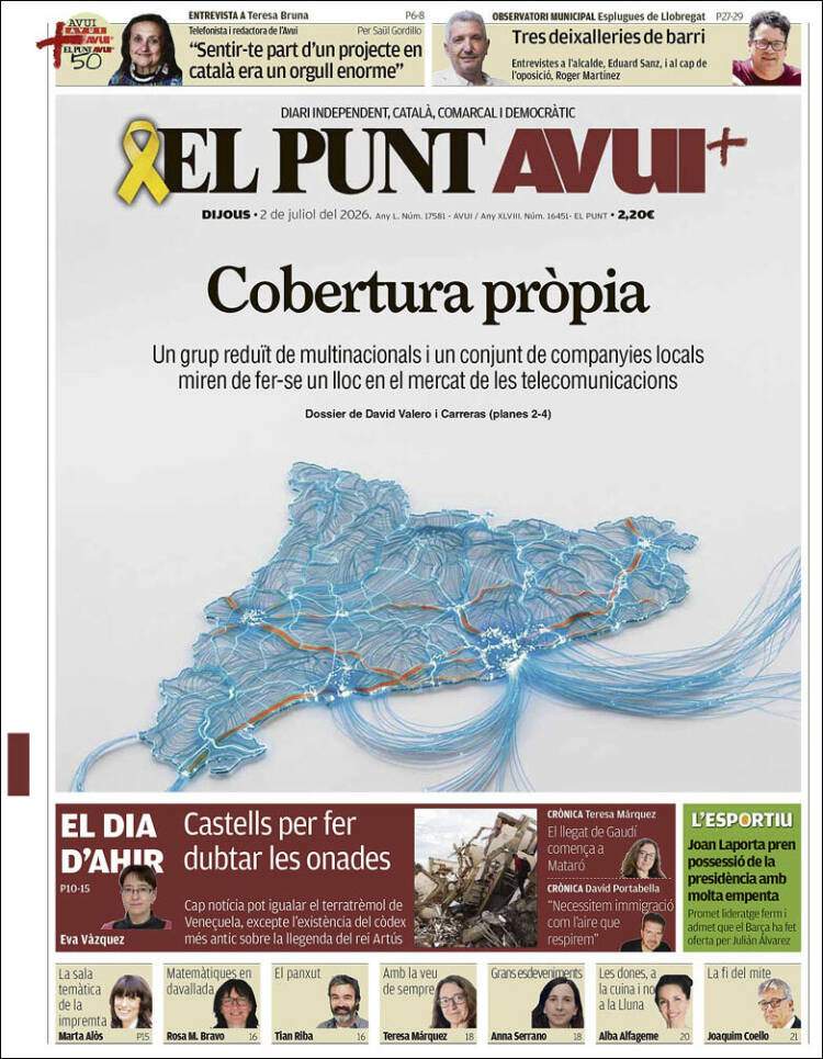 'El Punt Avui', 2 de juliol de 2026