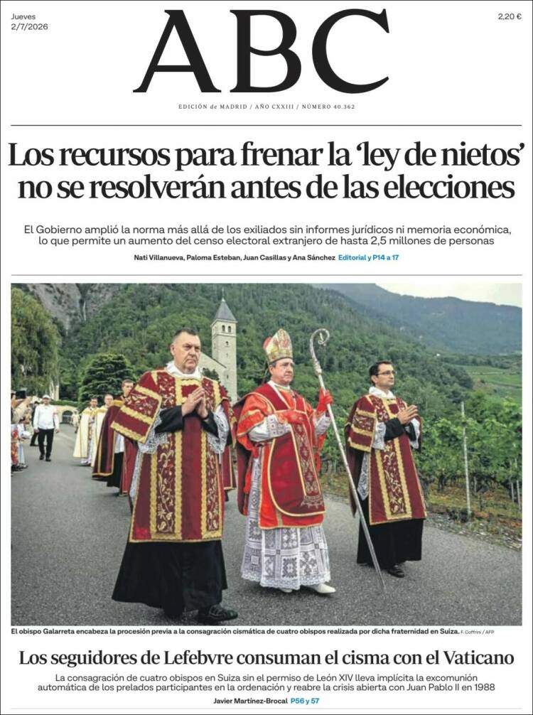 'ABC', 2 de juliol de 2026