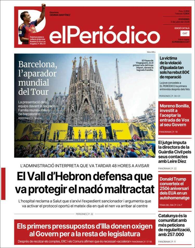 'El Periódico', 3 de juliol de 2026 'El Periódico', 3 de juliol de 2026