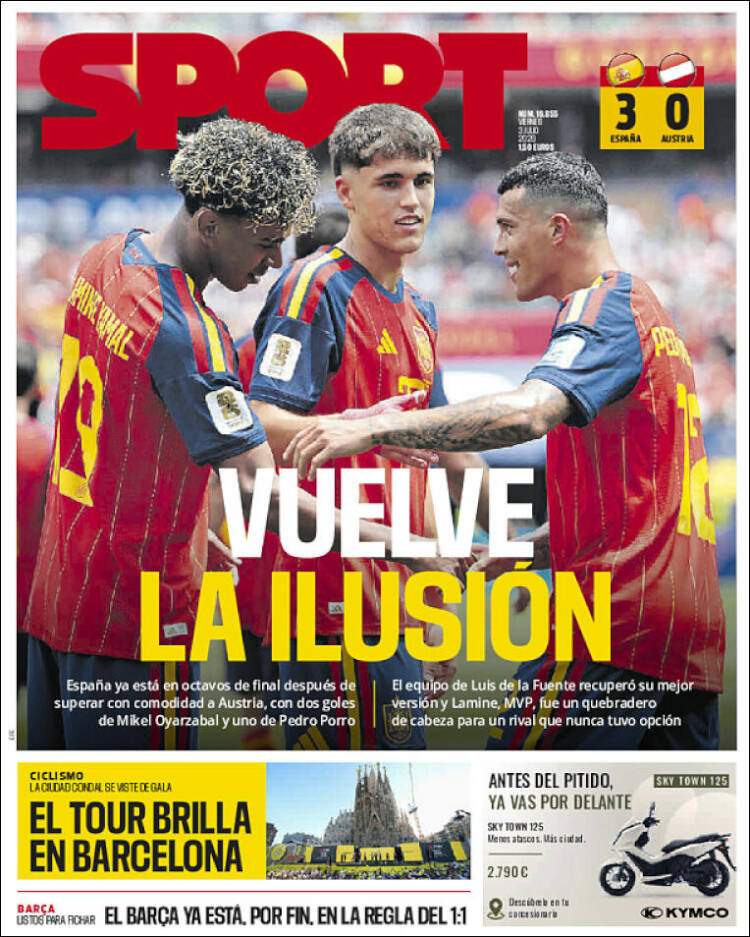 Sport portada 03 07 2026 Sport portada 03 07 2026