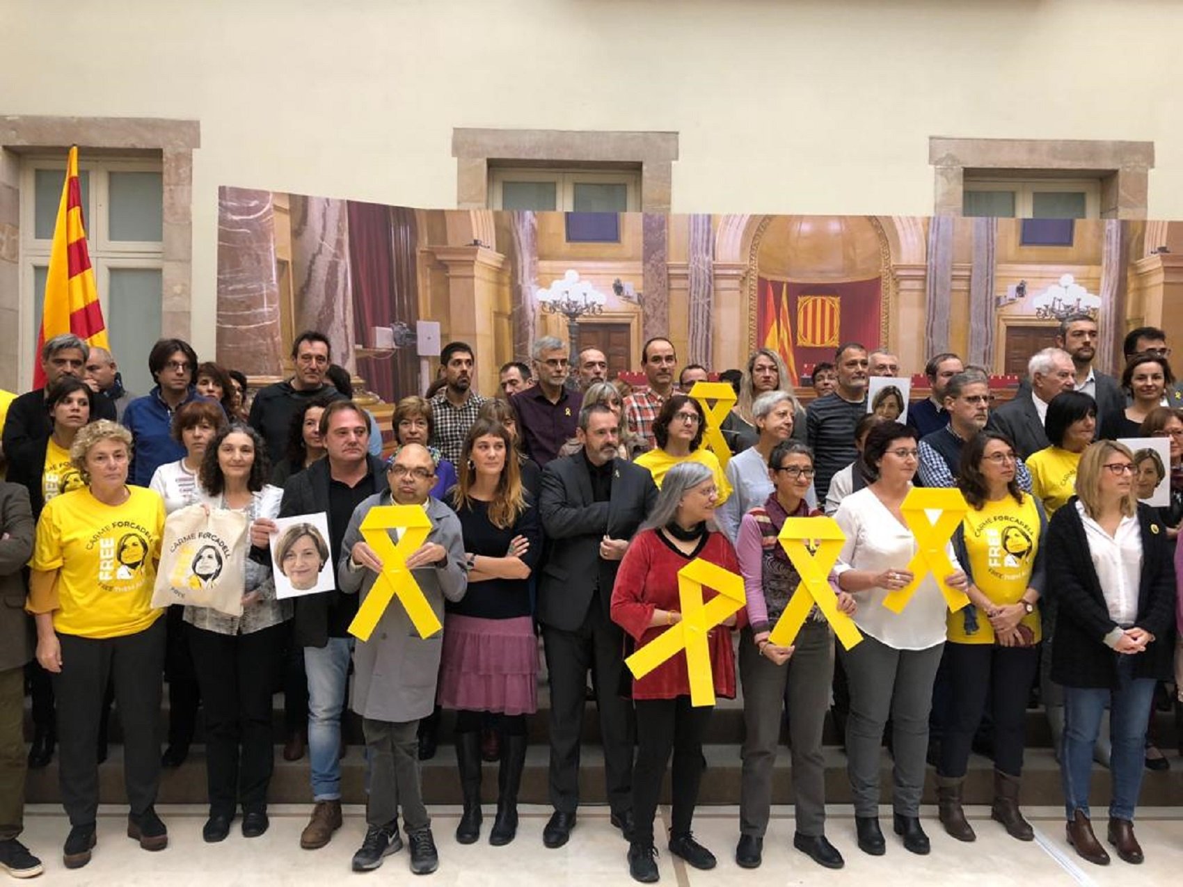 Forcadell agradece el apoyo del Parlament