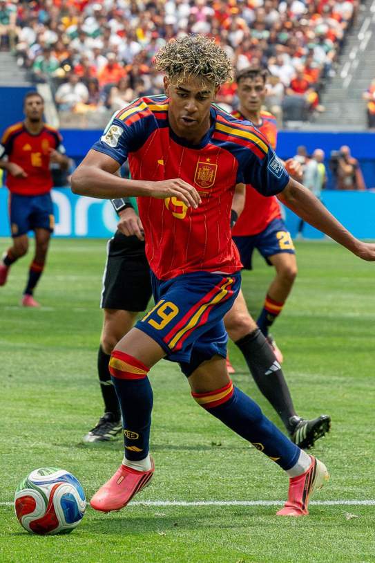 Lamine Yamal jugant amb la selecció espanyola / Instagram