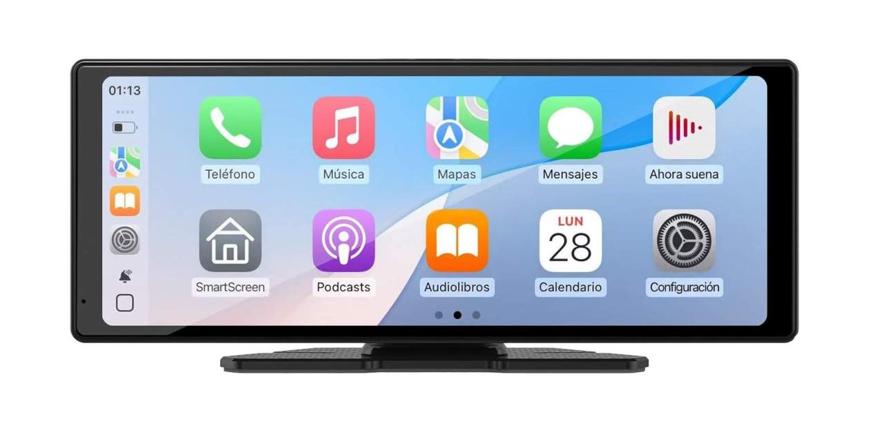 Esta pantalla con CarPlay, Android Auto y dos cámaras transformará por completo tu coche por muy poco