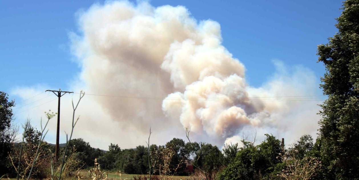 Imatge de l'incendi de la Bisbal / ACN / Berta Artigas i Fontàs Imatge de l'incendi de la Bisbal / ACN / Berta Artigas i Fontàs
