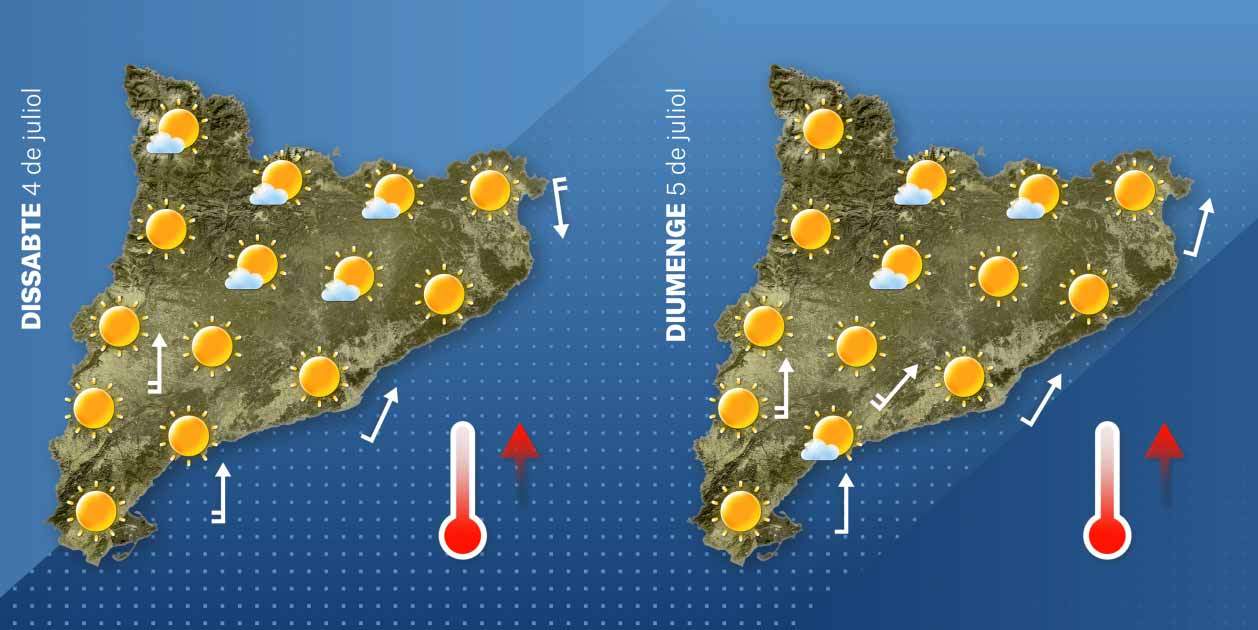 Mapa cap de setmana 03 07 Mapa cap de setmana 03 07