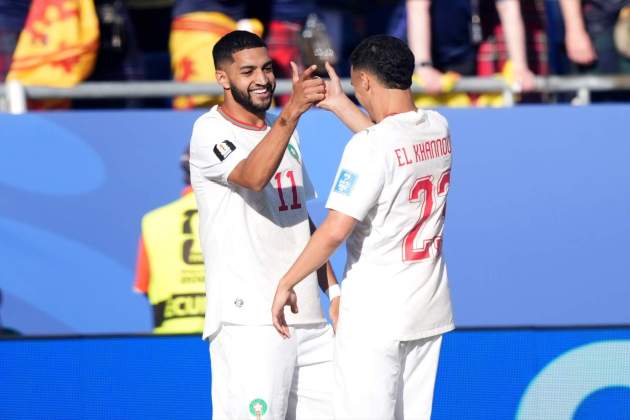 El Marroc celebra un gol al Mundial / Foto: Europa Press El Marroc celebra un gol al Mundial / Foto: Europa Press