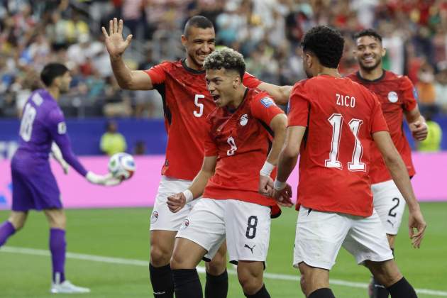 Egipte celebra un gol al Mundial / Foto: EFE Egipte celebra un gol al Mundial / Foto: EFE
