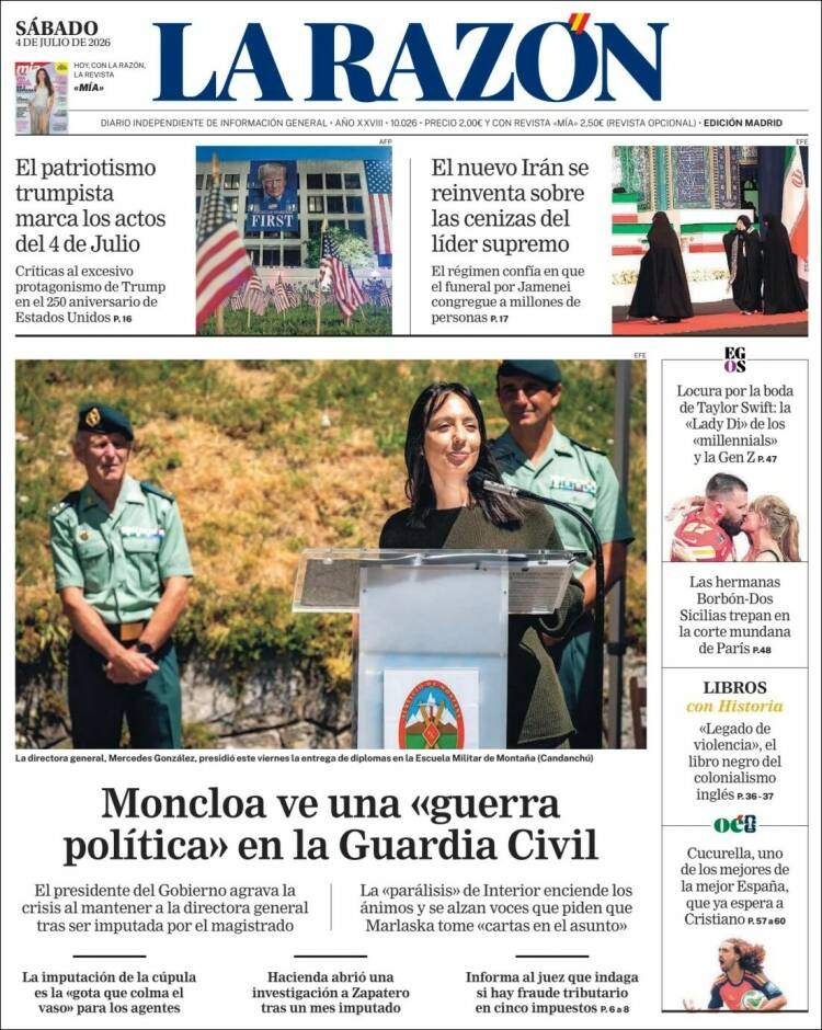 'La Razón', 4 de juliol de 2026