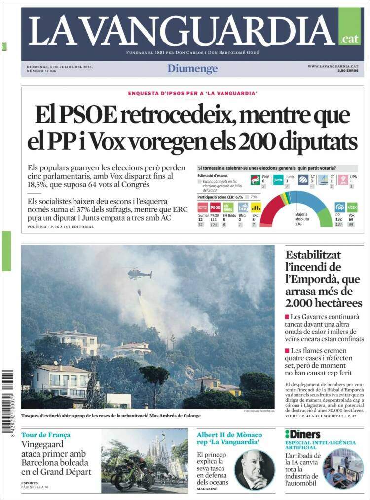 'La Vanguardia', 5 de juliol de 2026