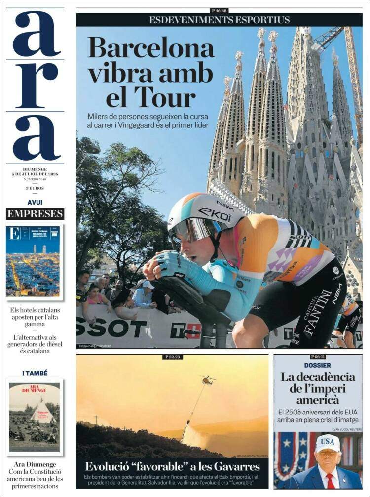 'Ara', 5 de juliol de 2026