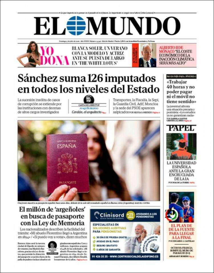 'El Mundo', 5 de juliol de 2026