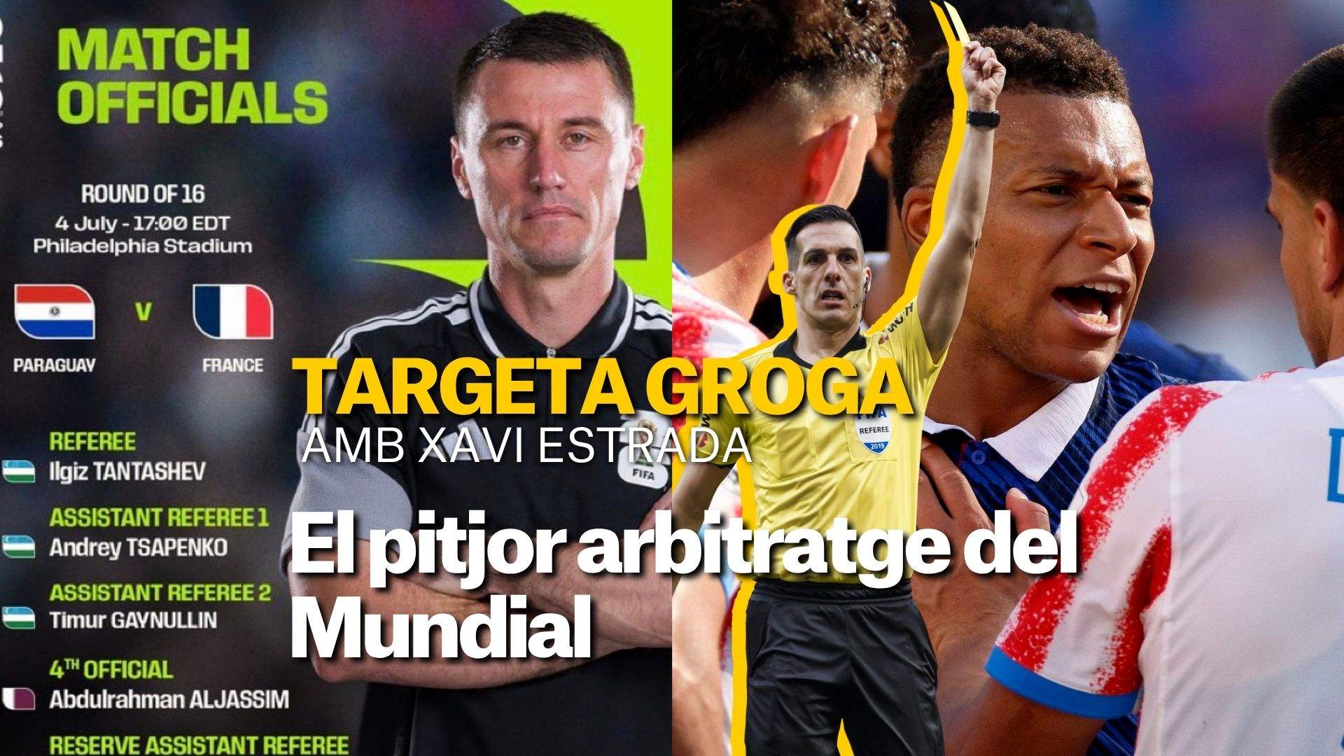 Xavier Estrada Fernández fulmina l’arbitratge del França-Paraguai: “El pitjor del Mundial”