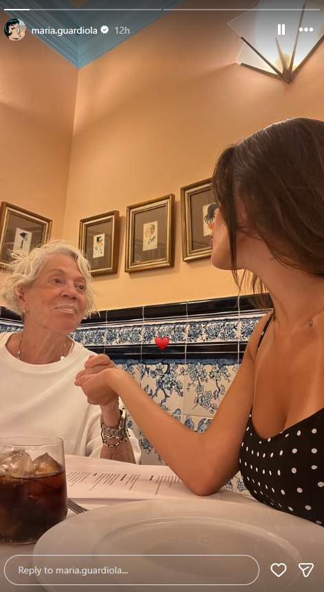 Maria Guardiola i la seva àvia materna, Instagram Maria Guardiola i la seva àvia materna, Instagram