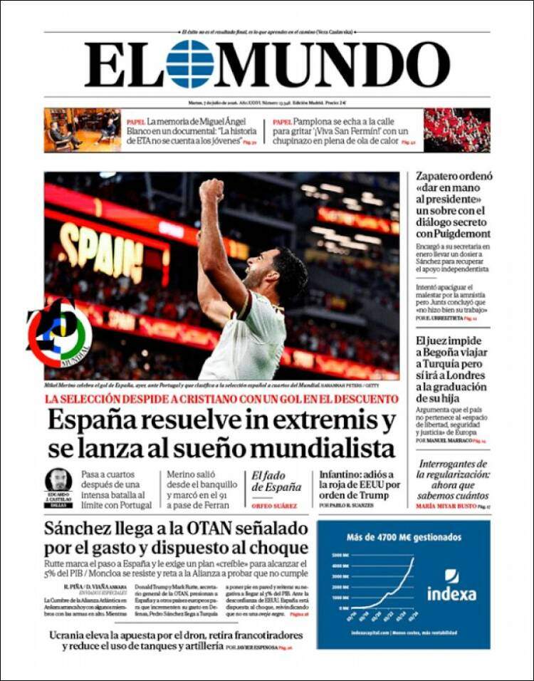 'El Mundo', 7 de juliol de 2026 'El Mundo', 7 de juliol de 2026