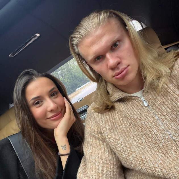Haaland amb la seva nòvia / Instagram Haaland amb la seva nòvia / Instagram
