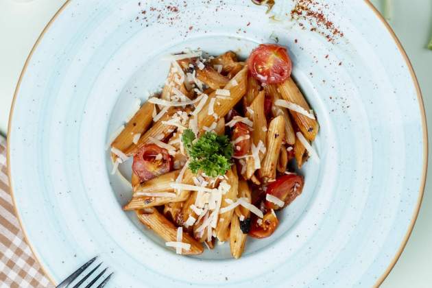 Plato de macarrones con tomate Foto Cedida Plato de macarrones con tomate Foto Cedida