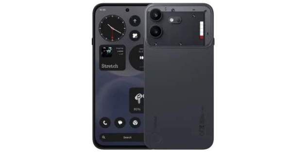 Nothing Phone (4b) en color negro Nothing Phone (4b) en color negro