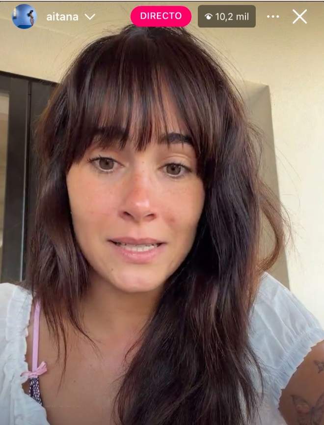 Aitana fent un directe sobre el concert de Saragossa Twitter Aitana fent un directe sobre el concert de Saragossa Twitter