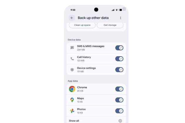 Copia de seguridad en un móvil Android