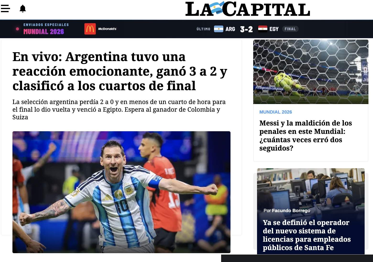 La Capital Argentina Egipto Mundial 2026 La Capital Argentina Egipto Mundial 2026