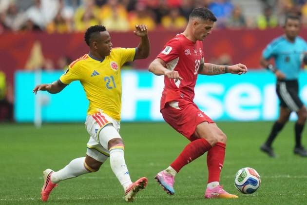 Colòmbia Suïssa Xhaka / Foto: EFE Colòmbia Suïssa Xhaka / Foto: EFE