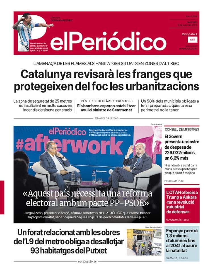 'El Periódico', 8 de juliol de 2026