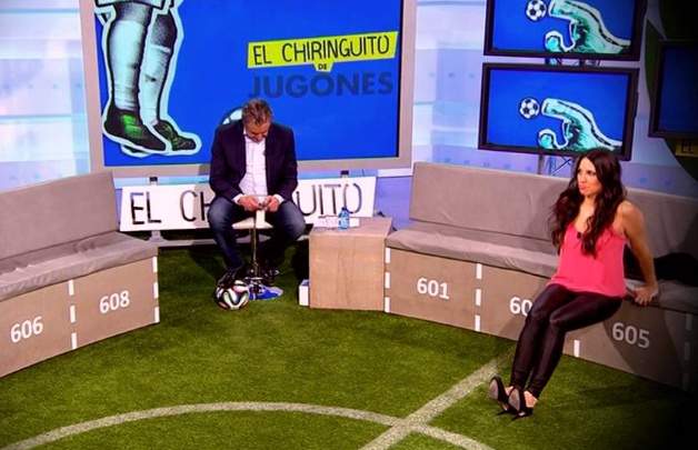 Irene Junquera, amb Josep Pedrerol a 'El Chiringuito'