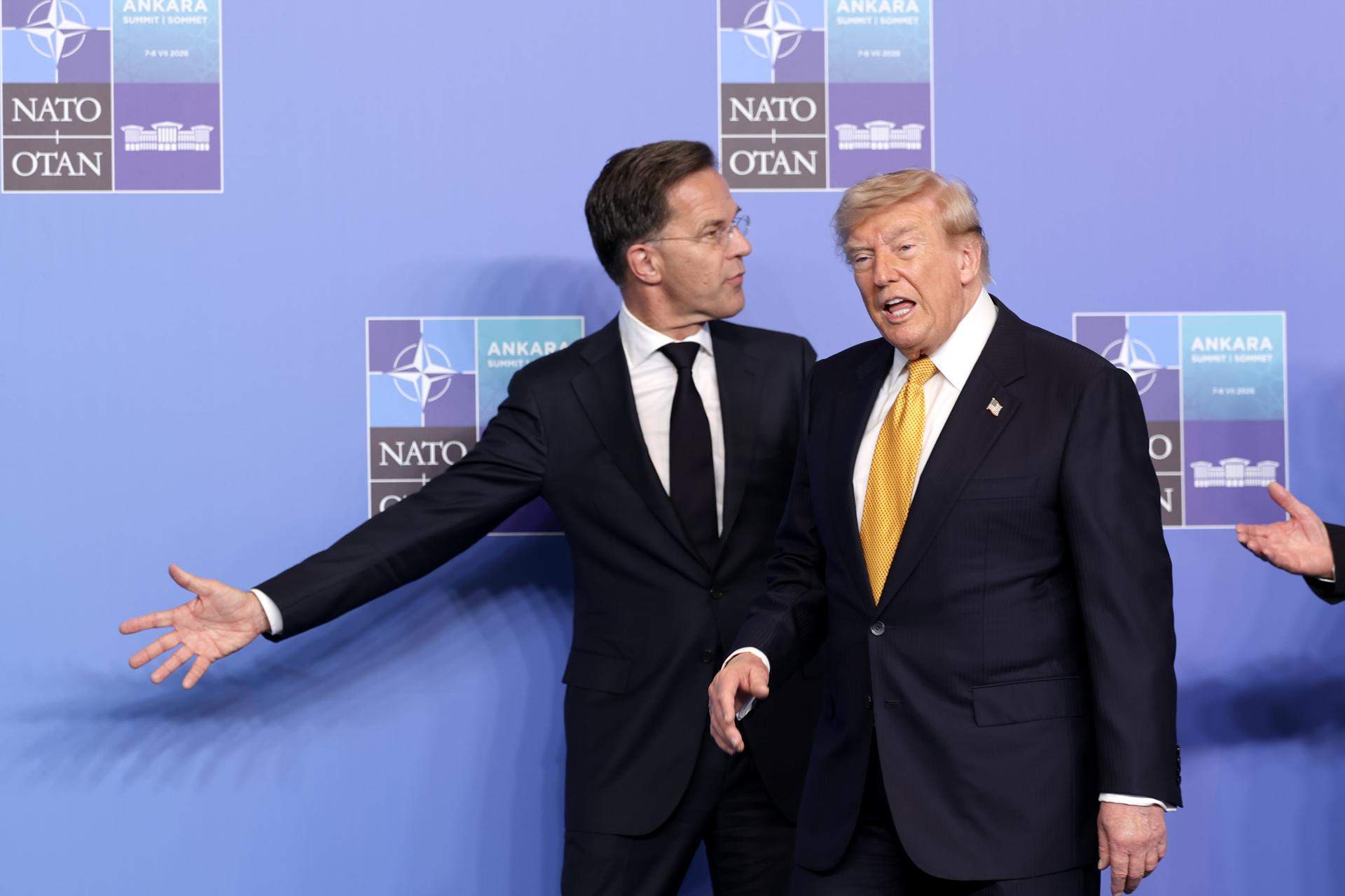 Mark Rutte i Donald Trump a Ankara / EFE