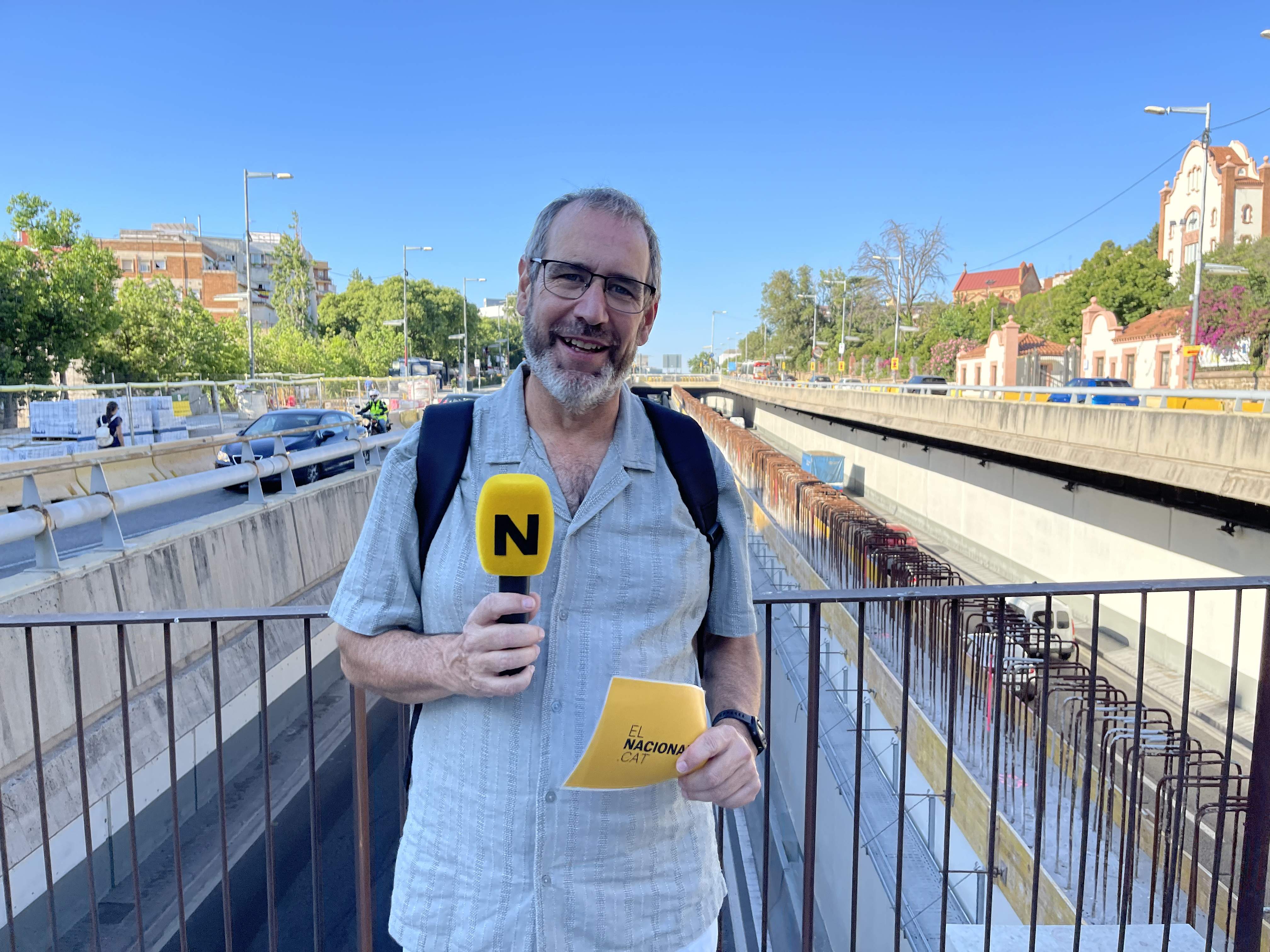Així avança la cobertura de la ronda de Dalt entre l'avinguda Vallcarca i l'Institut Vall d'Hebron