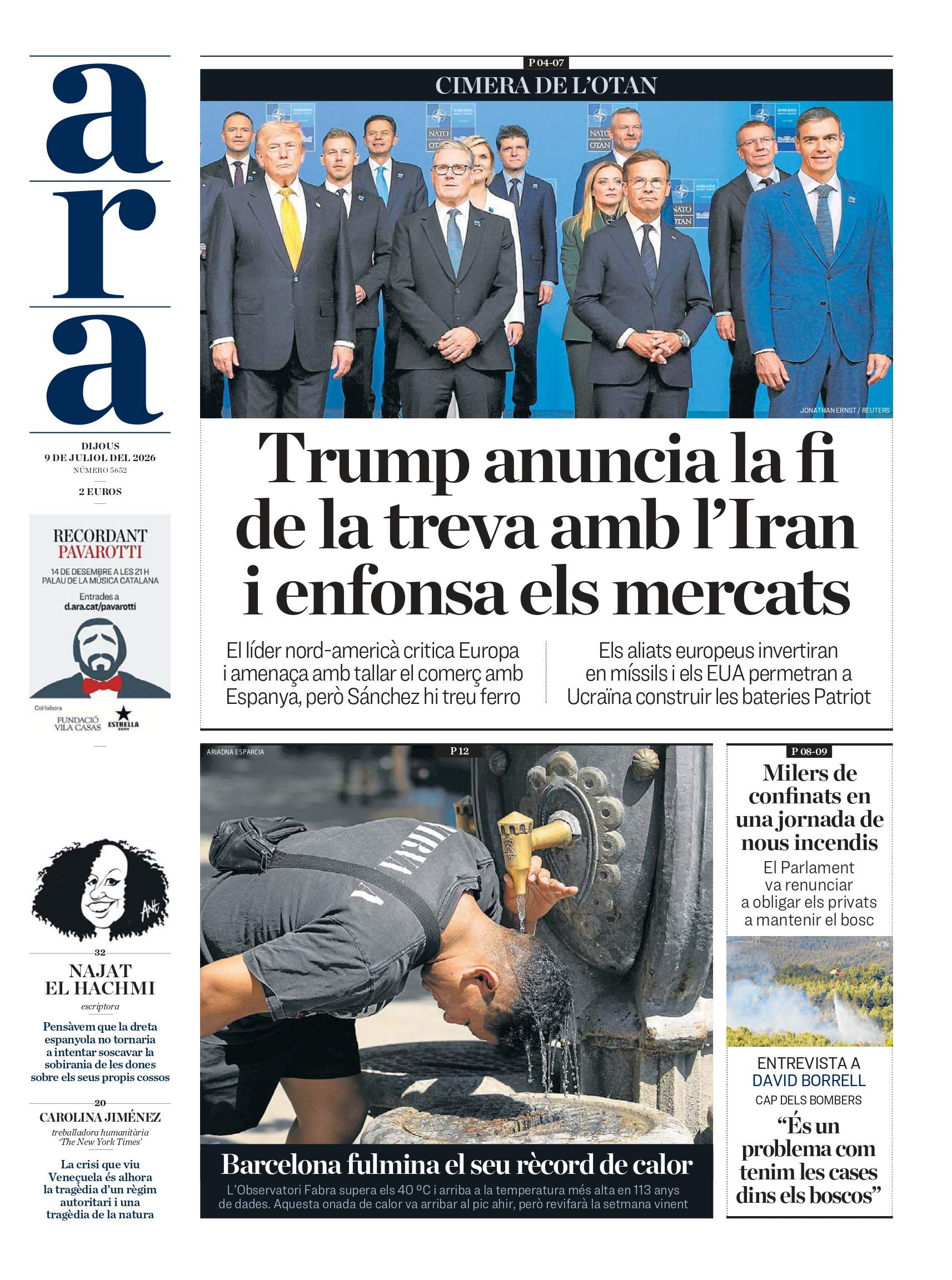Portada 'Ara' Portada 'Ara'