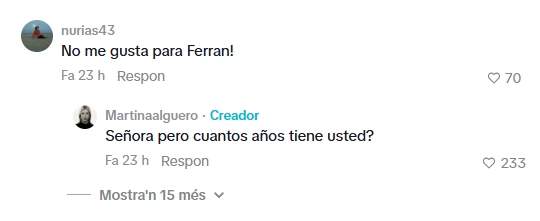 La resposta de Martina Alguero a una hater / Instagram La resposta de Martina Alguero a una hater / Instagram