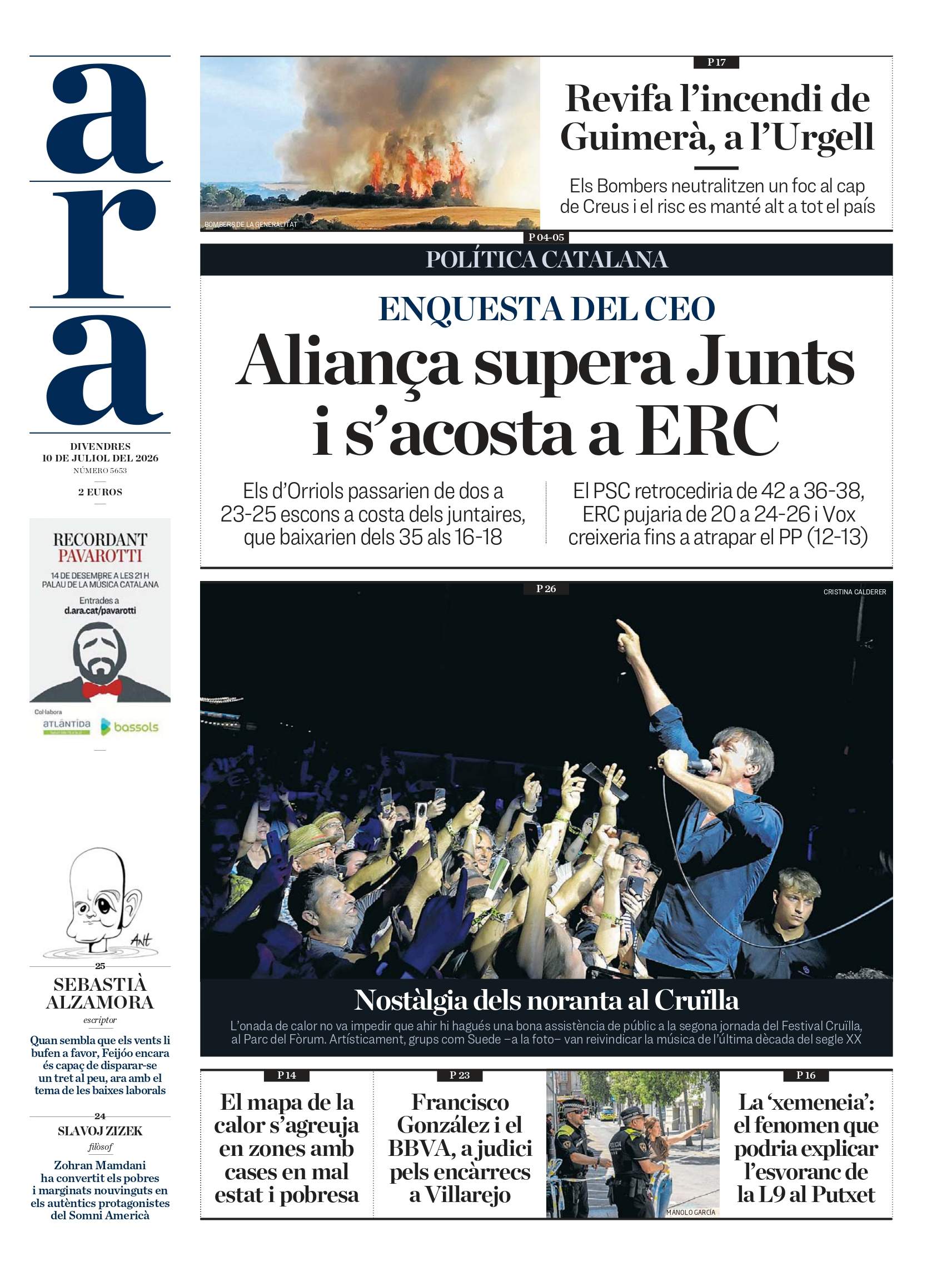 Portada 'Ara' Portada 'Ara'
