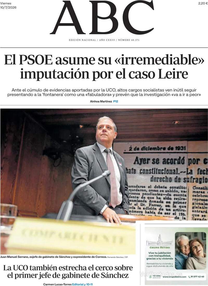 Portada 'ABC' Portada 'ABC'