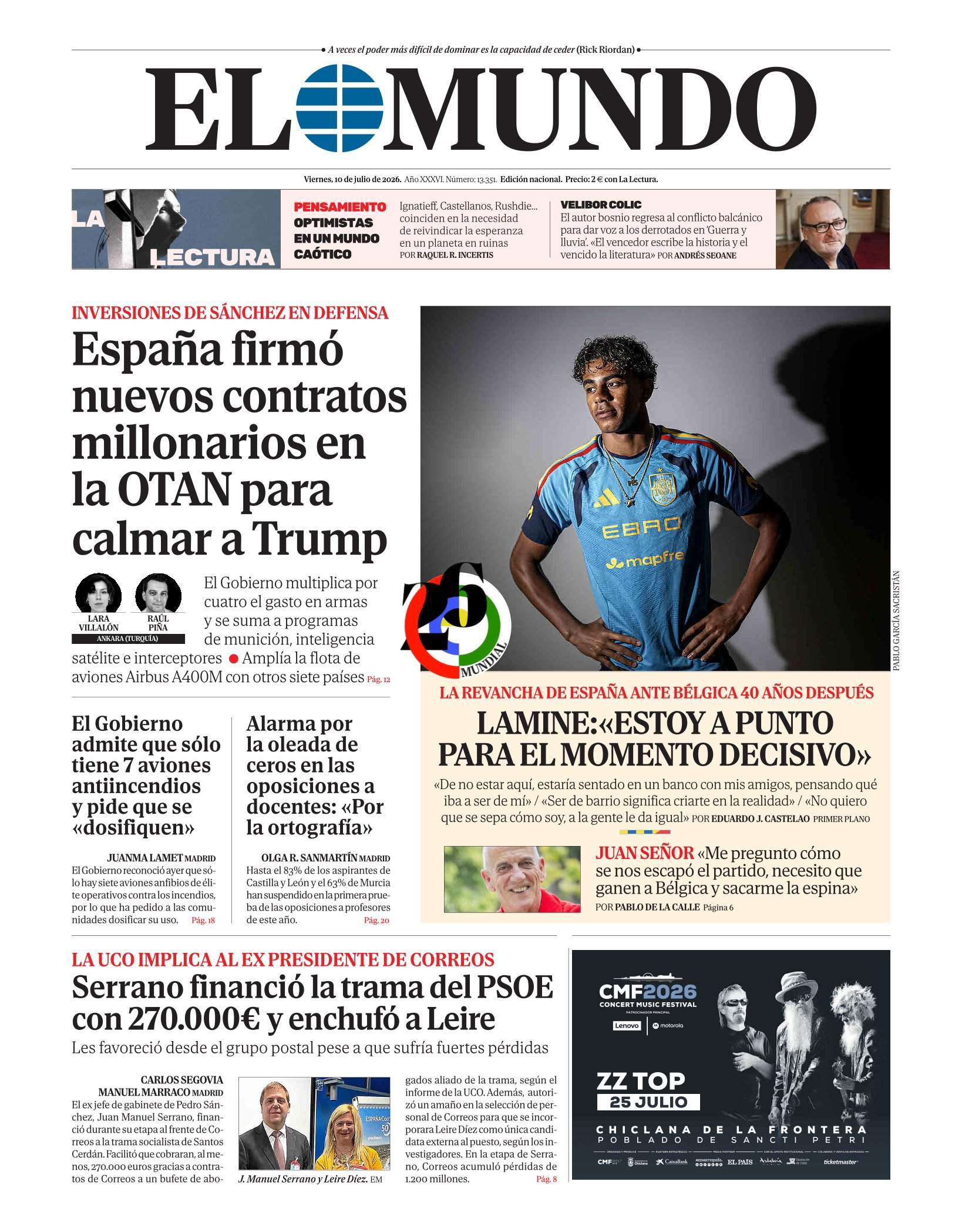 Portada 'El Mundo' Portada 'El Mundo'