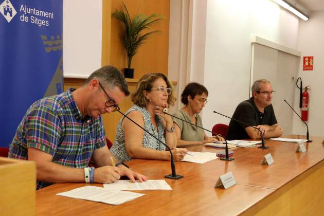 Els quatre socis de govern de la legislatura 2023-27 a Sitges / ACN Els quatre socis de govern de la legislatura 2023-27 a Sitges / ACN