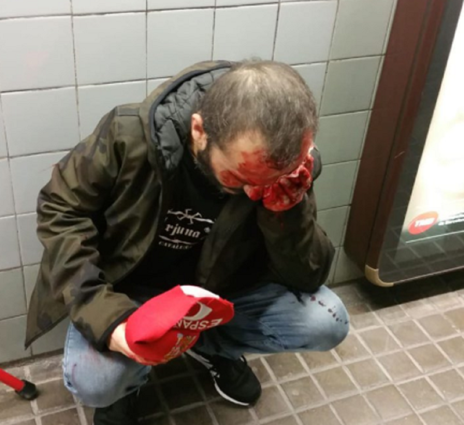 Un simpatitzant de Jusapol, ferit lleu després de la manifestació de Barcelona