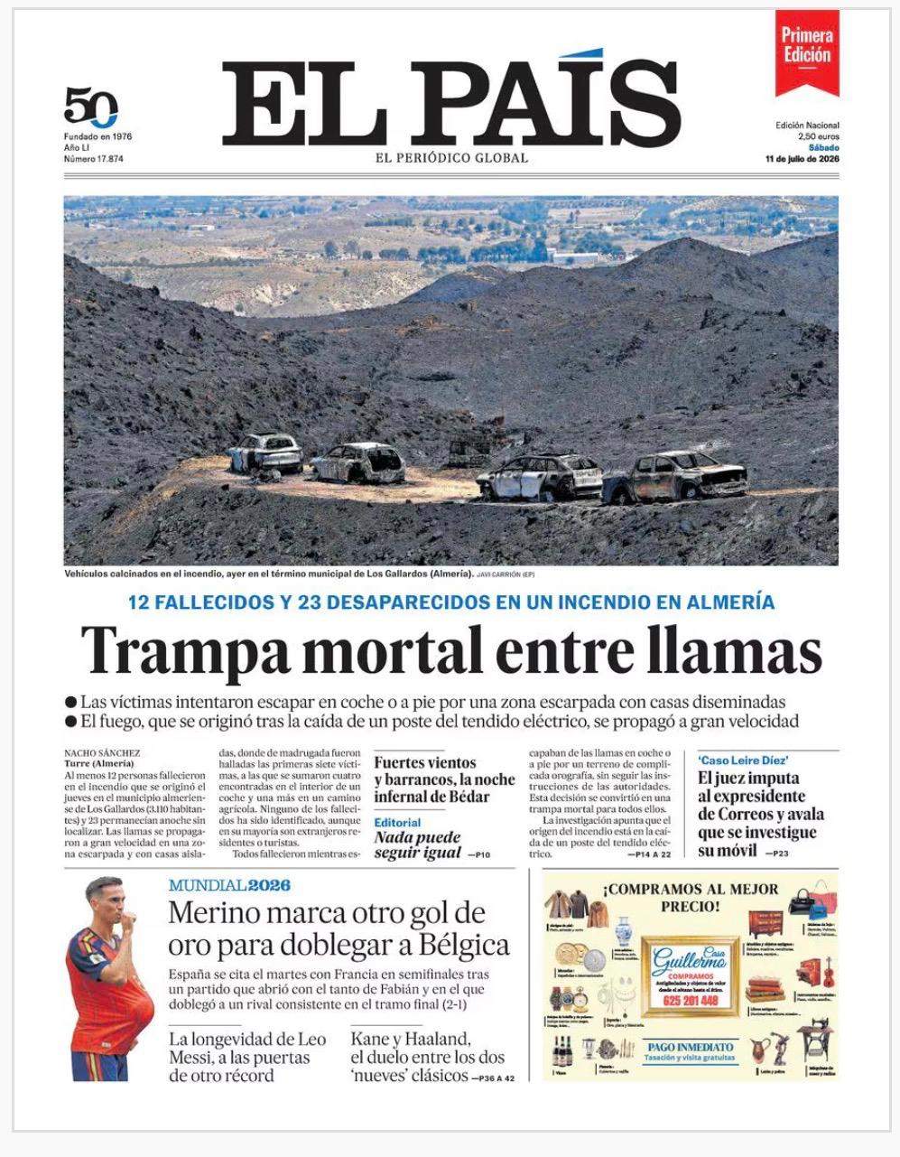 Portada 'El País' Portada 'El País'
