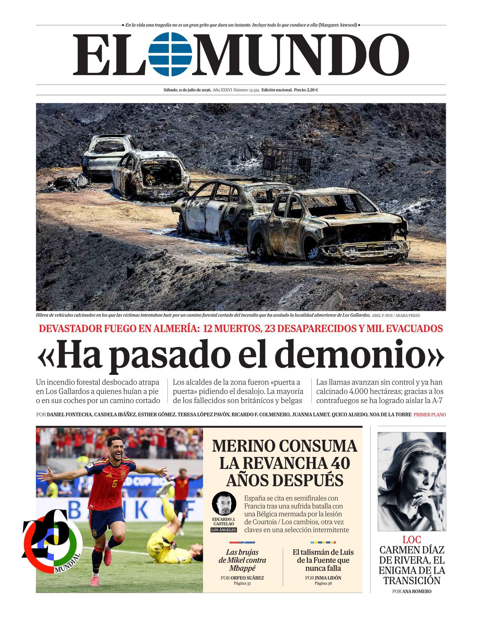 Portada 'El Mundo' Portada 'El Mundo'