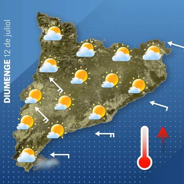 Mapa Catalunya diumenge 11-7 Mapa Catalunya diumenge 11-7