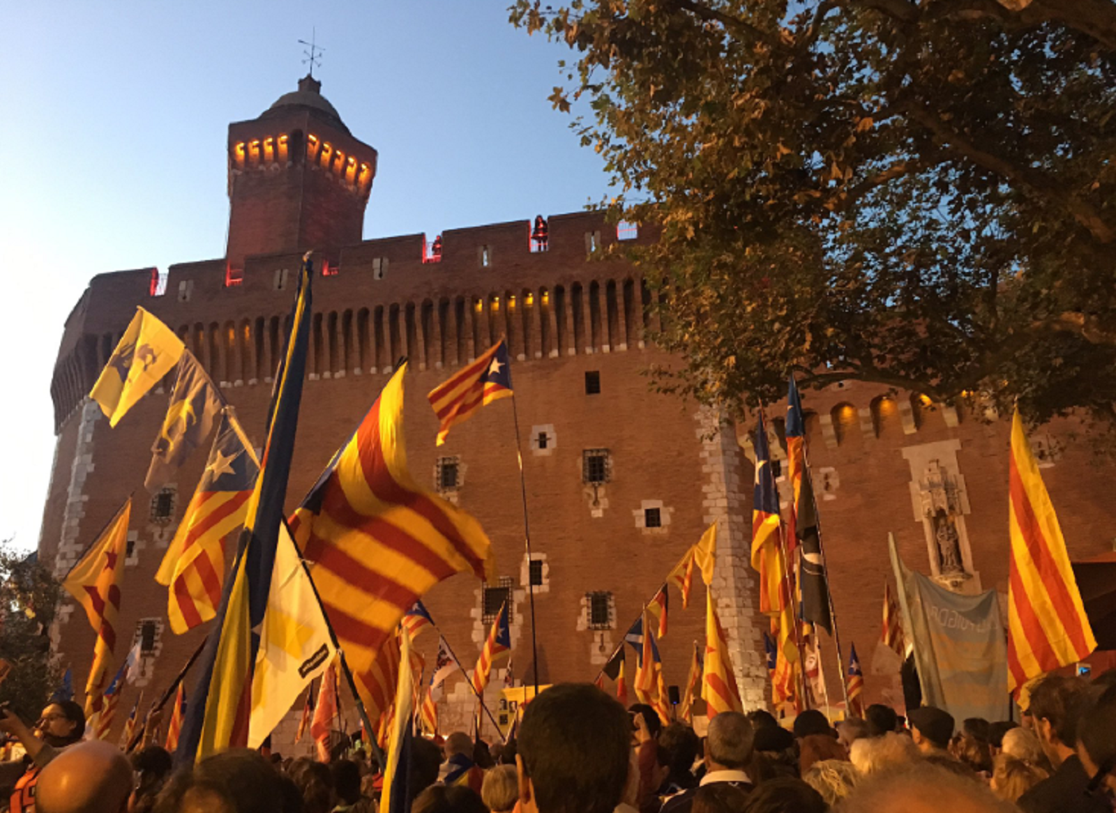 Multitudinària manifestació sobiranista a Perpinyà